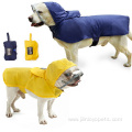 Dog raincoat with harness opening custom